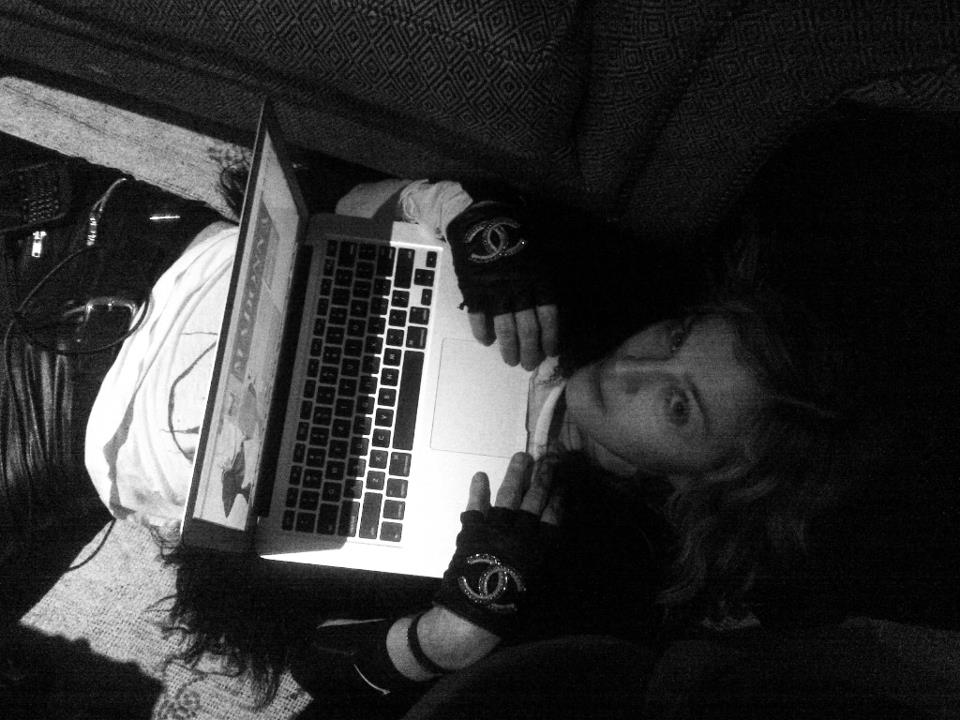 Madonna  "From tonight's Twitter live chat." 05 April 2012