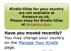 Kindle titles for your country are not available at Amazon.co.uk.