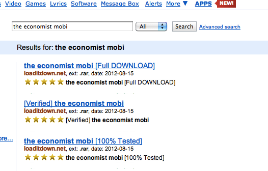 Downloading freely over the internet